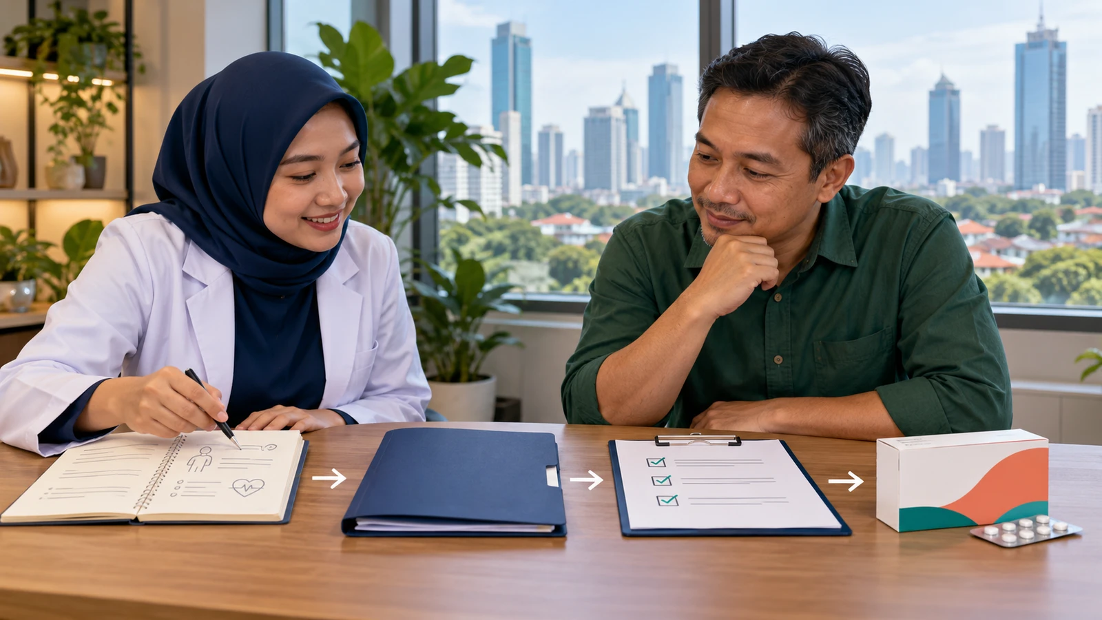 Alur Program Rujuk Balik dari fasilitas kesehatan ke apotek di Jakarta Selatan
